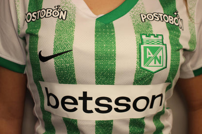 Combo 2x1 Camisetas Atlético Nacional – Verde Limón + Rayas Blanco/Verde